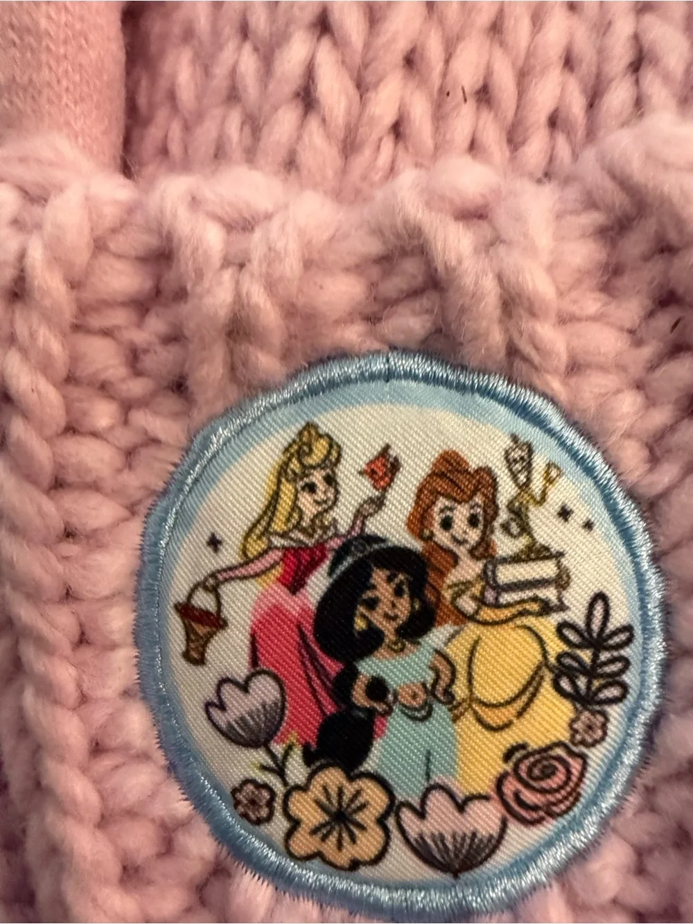 Disney hat and glove set one size kids new